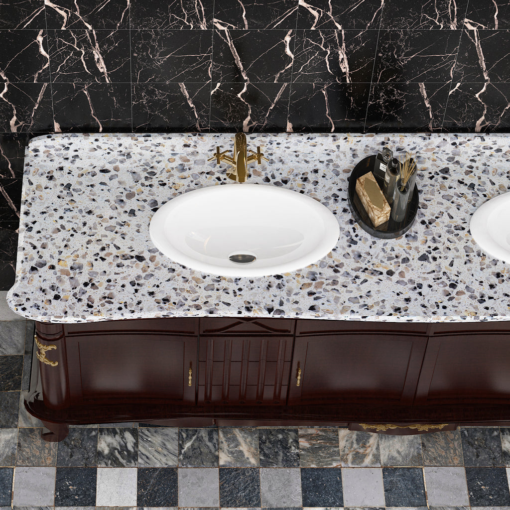 Gray Terrazzo Peel and Stick Contact Paper 36"x160" U934