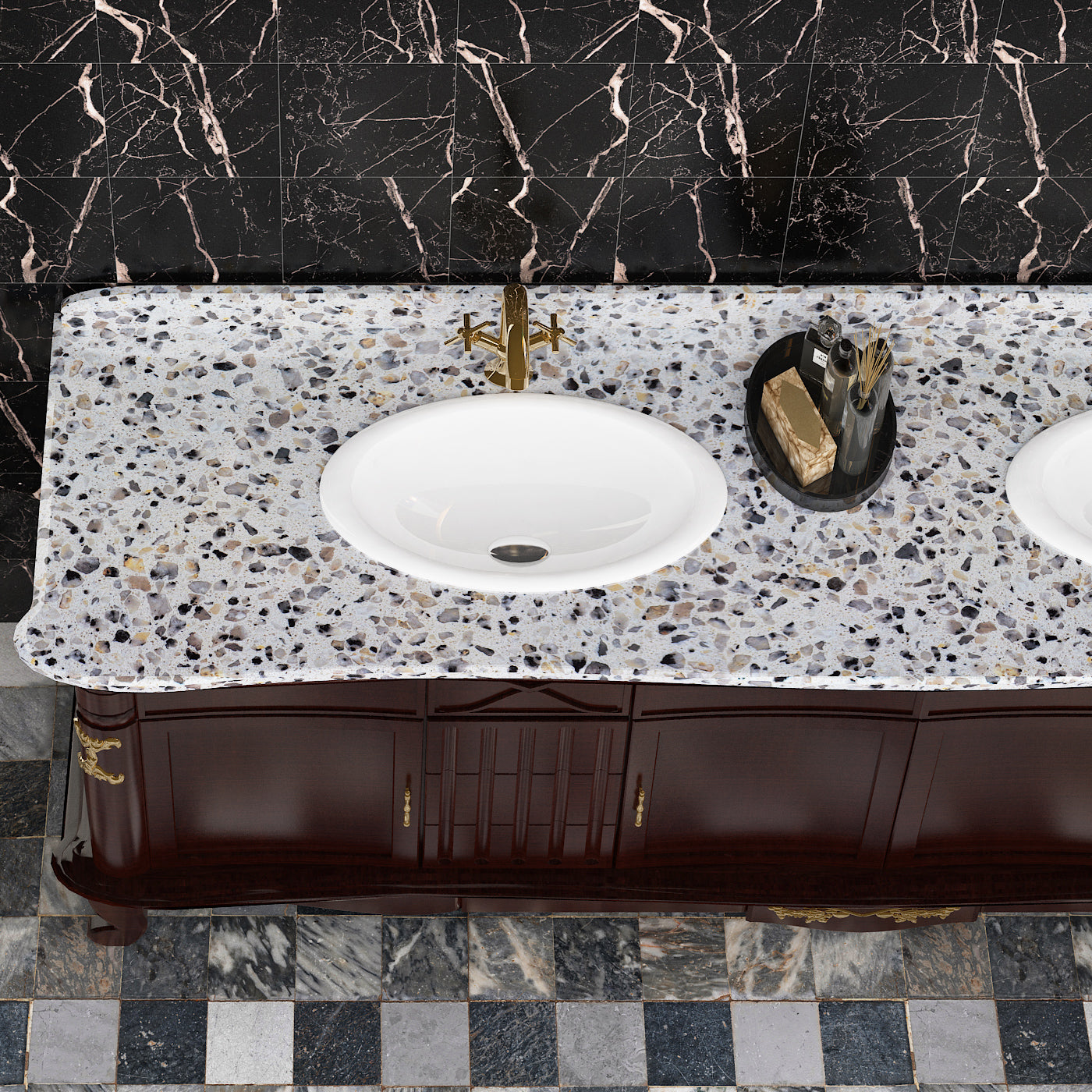 Gray Terrazzo Peel and Stick Contact Paper 36"x160" U934