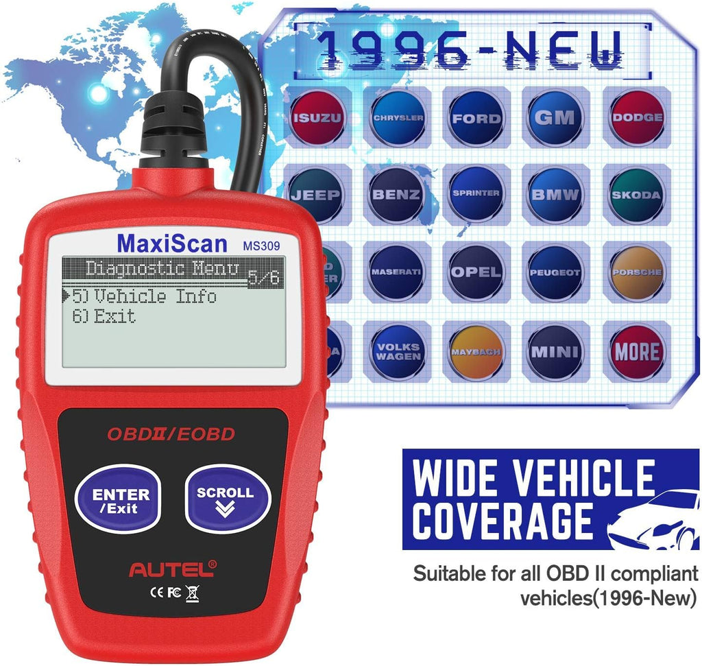 OBD2 Scanner Universal Car Engine Fault Code Reader N892138
