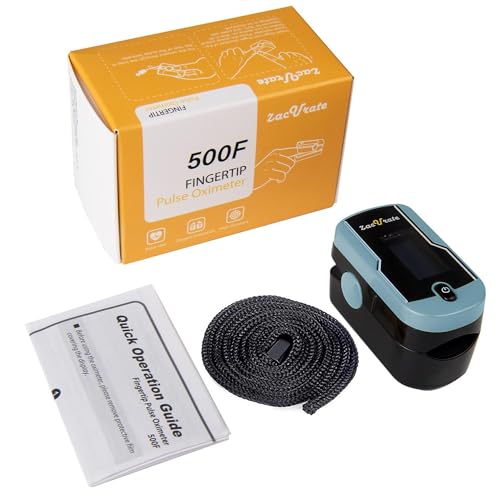 Fingertip Pulse Oximeter Blood Oxygen Saturation Monitor with Lanyard (Sunny Yellow) Z4612