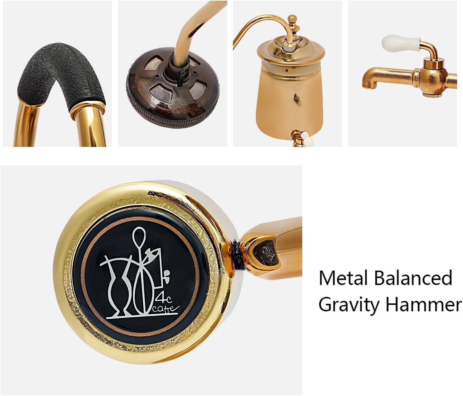 Golden Manual Siphon Coffee Maker 400ml N8080