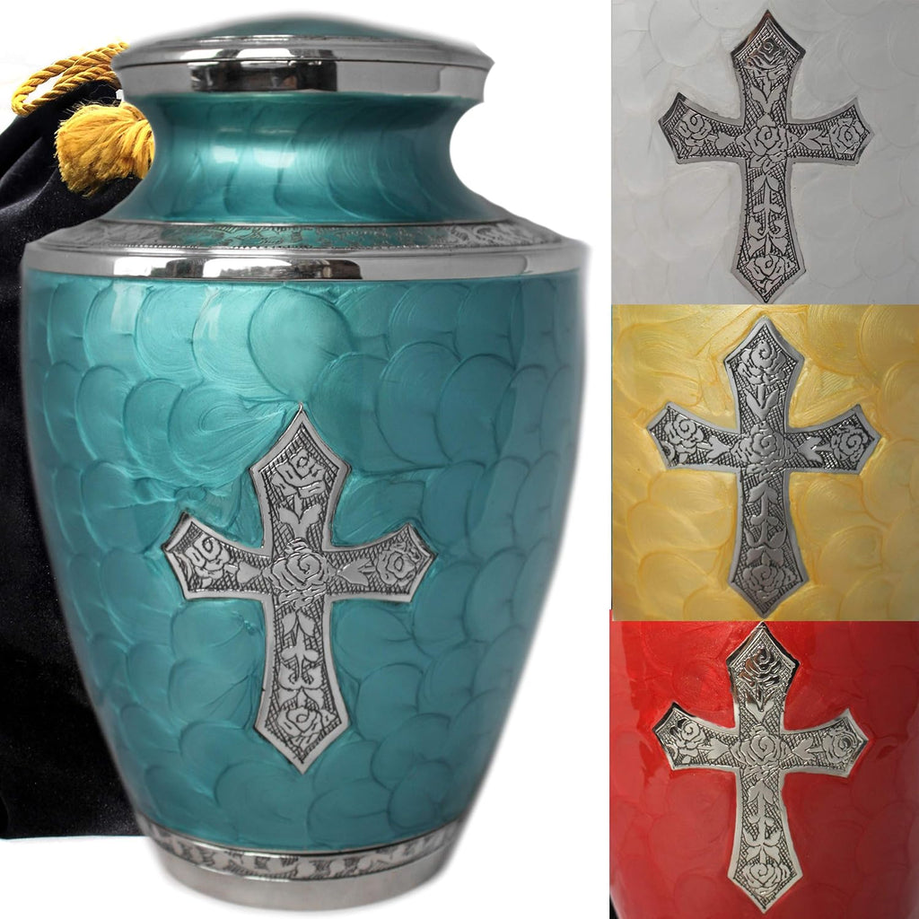 100% Brass Cremation Urns 200 Cubic Inches (Large, Ocean) E498930