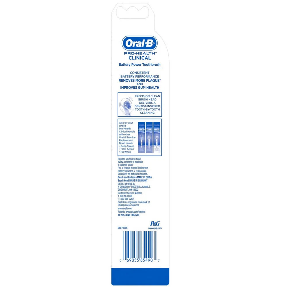 Precision Clean Battery Toothbrush, Pack of 4 X284