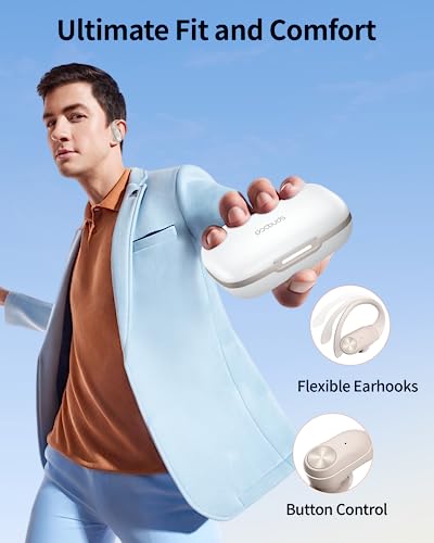 Black Bluetooth Wireless Earbuds with Earhook L5911