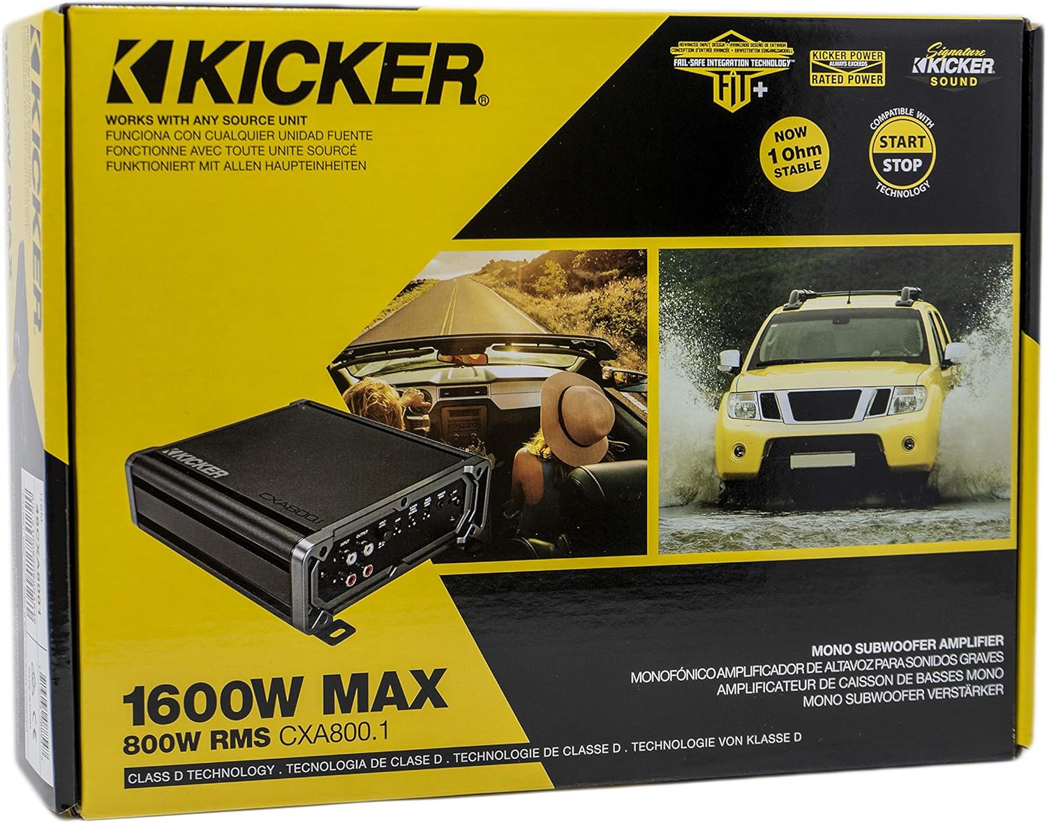 Car Audio Class D Mono Sub Amplifier V41372