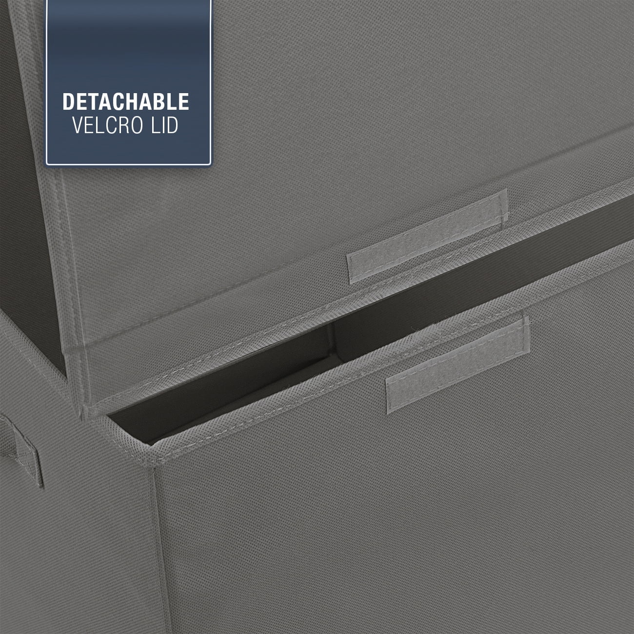 Large Toy Chest with Flip-Top Lid (Gray) Y30924