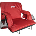 Stadium Seat with Back Support, Thick Padding, 2 Steel Bleacher Hooks, 4 Pockets, 2 Cup Holders Z83437