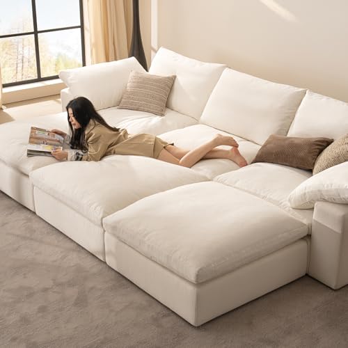 Oversized Modular Sectional Sofa with Ottoman U911113
