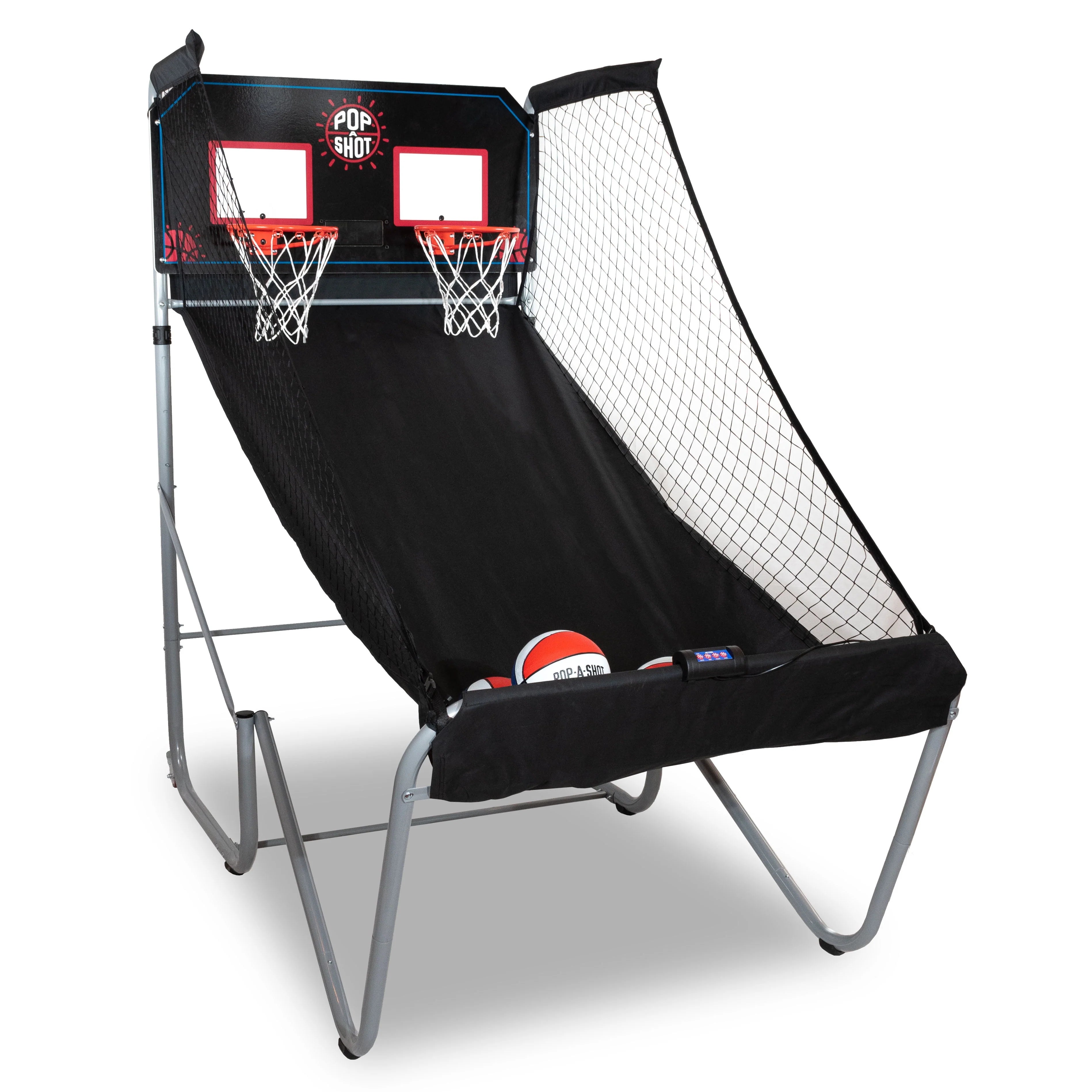 Black Foldable Basketball Arcade Game with 7 Basketballs H471
