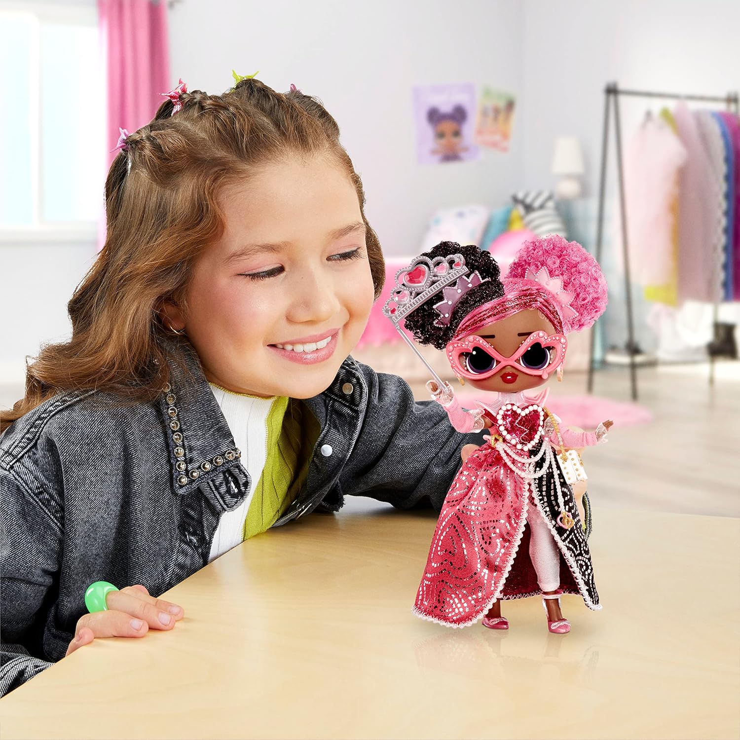 Fashion Doll with 20 Surprises Including Accessories & 2 Pink Outfits D2285