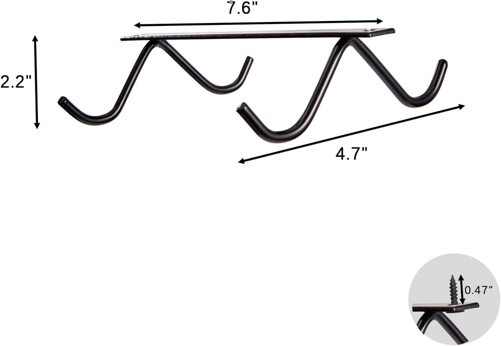 16 Mug Cup Hooks Under Cabinet Mug Holder Q26658