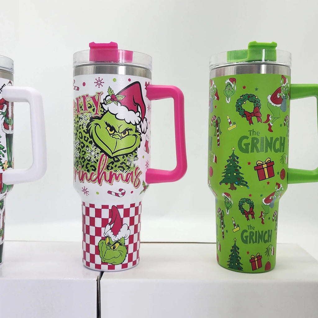 40 OZ Stainless Steel Insulated Tumbler with Handle J998