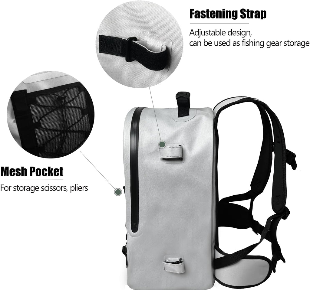 26L Waterproof Fishing Backpack with Rod Holder M41328
