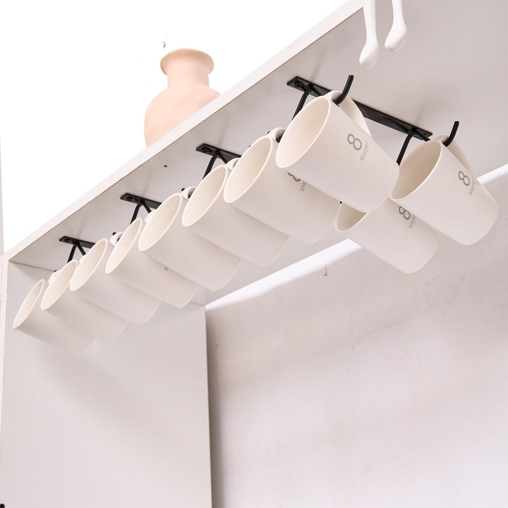 16 Mug Cup Hooks Under Cabinet Mug Holder Q26658