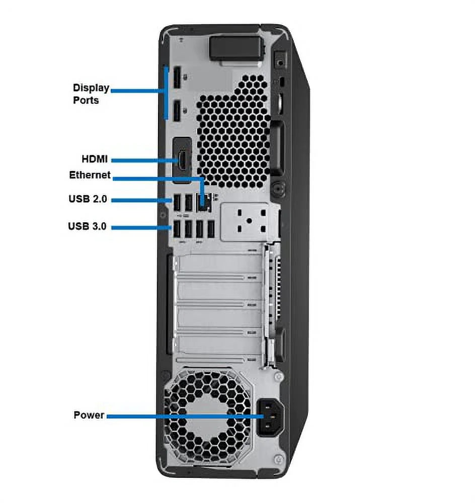 Small Form Desktop PC, Intel Core i5-6500, 16GB DDR4 Ram, 256GB NVMe Solid State Drive, Windows 10 Pro (used) F89657