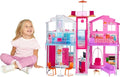 3-Story Townhouse Doll House Playset with 4 Rooms & Rooftop Lounge L909500