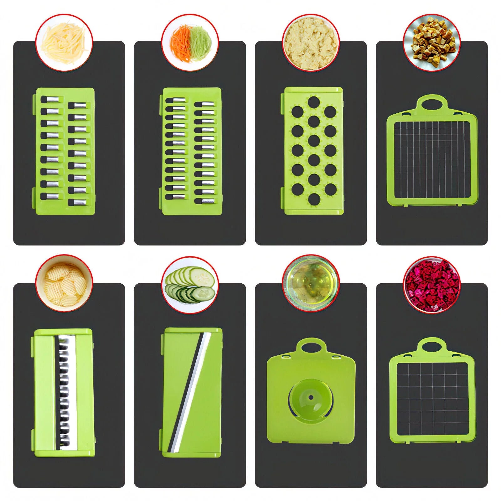 Vegetable Chopper Mandoline Slicer Food Dicer with Container J286