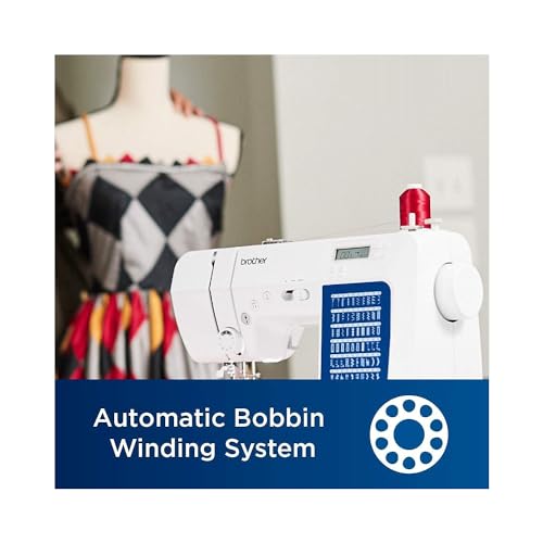Computerized Sewing and Quilting Machine, 70 Built-in Stitches, LCD Display, White K36436