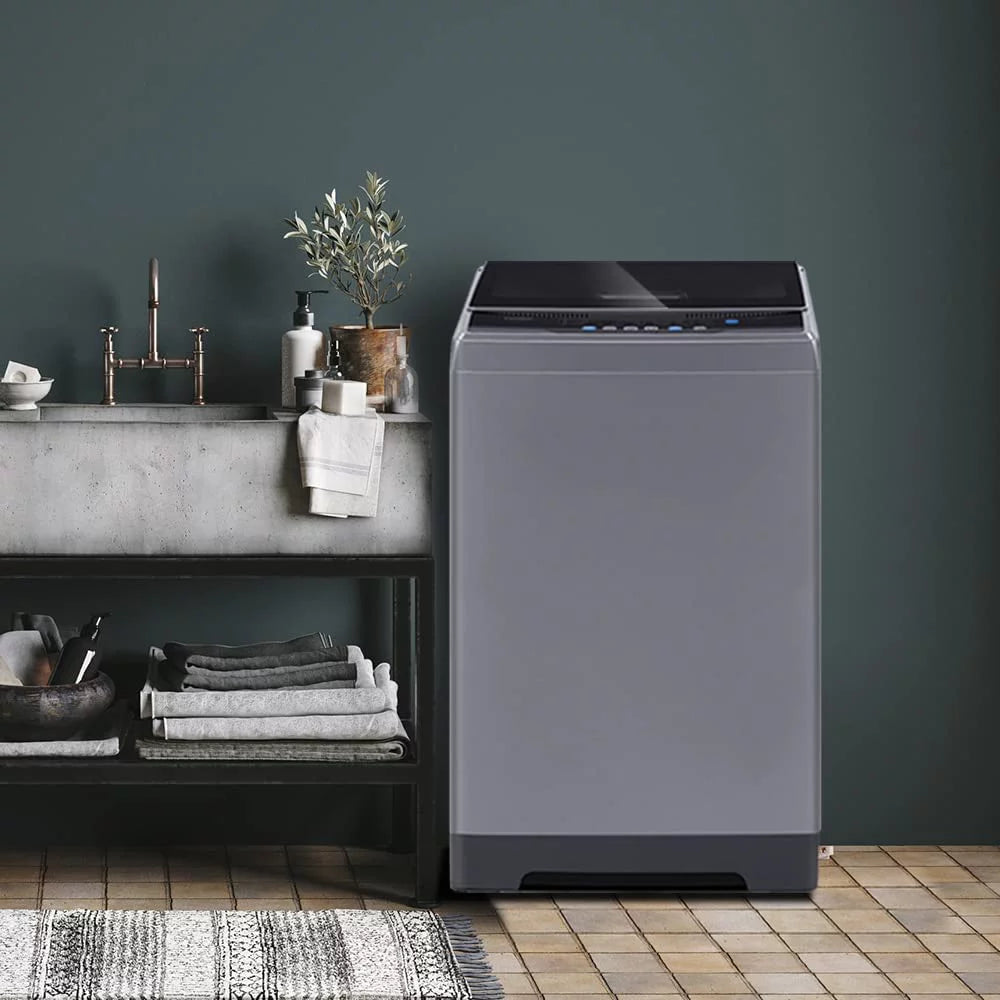 1.6 Cu.ft Portable Washing Machine, 11lbs Capacity Fully Automatic Compact Washer with Wheels, Magnetic Gray M1716