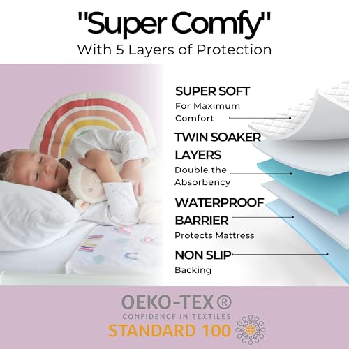 100% Waterproof Non Slip Washable Reusable Mattress Protector F910