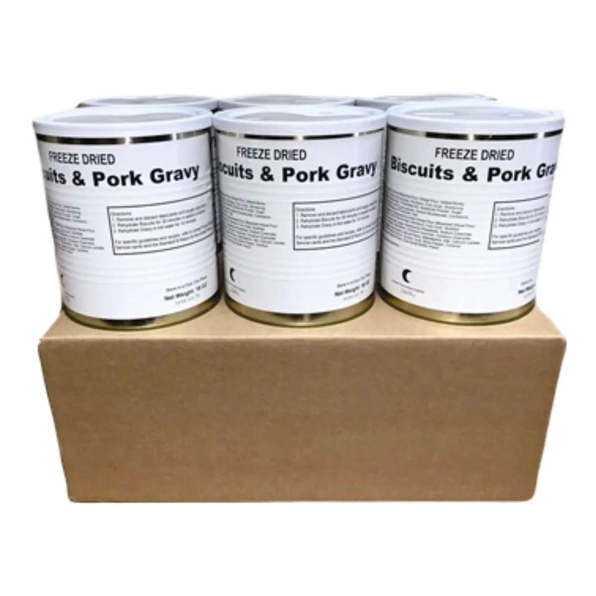 Freeze Dried Biscuits and Gravy #10 18 oz 8 Servings 1 Can L708775