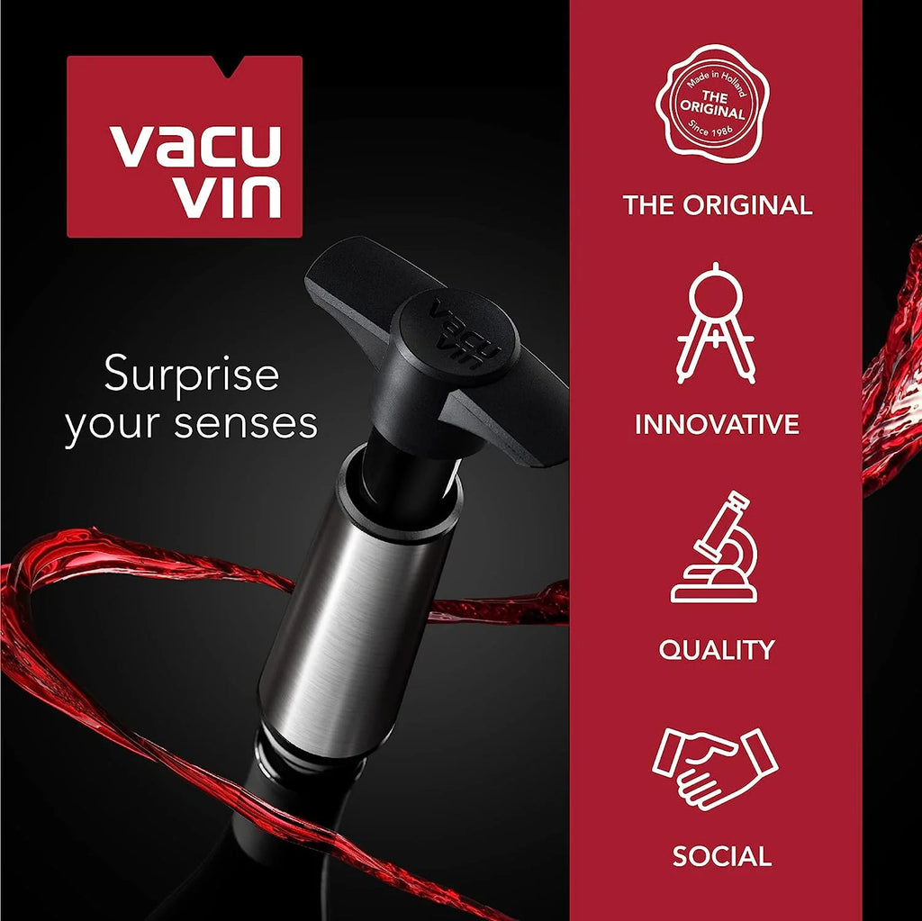 Wine Saver Pump Black with 8 Stoppers C46902