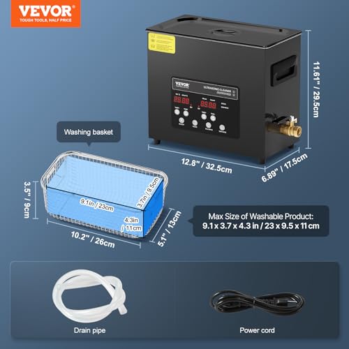 10L 240W Digital Ultrasonic Cleaning Machine with Heater & Timer Q469