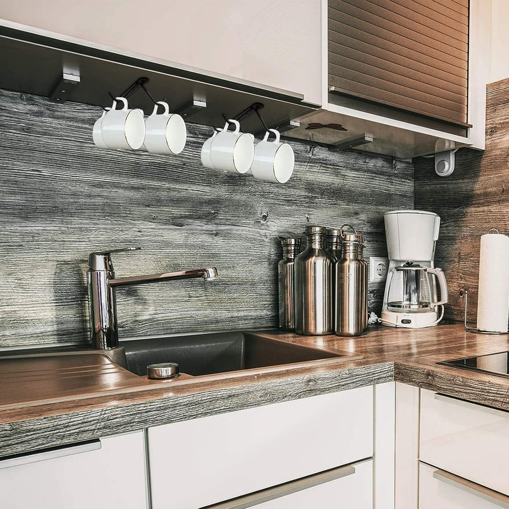 16 Mug Cup Hooks Under Cabinet Mug Holder Q26658