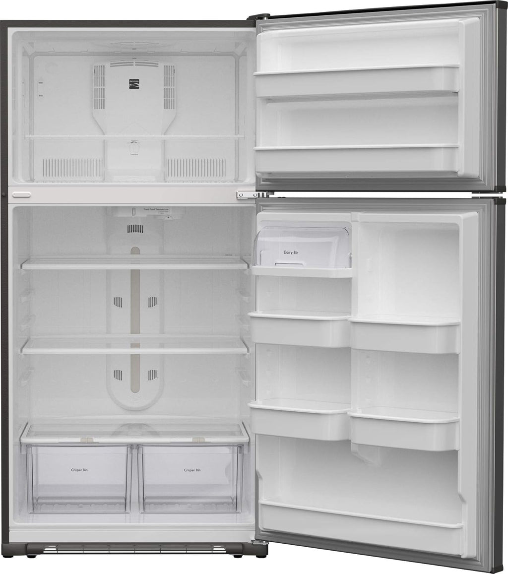 33 Top-Freezer Refrigerator with 21 Cubic Ft. Total Capacity, Stainless Steel C4808