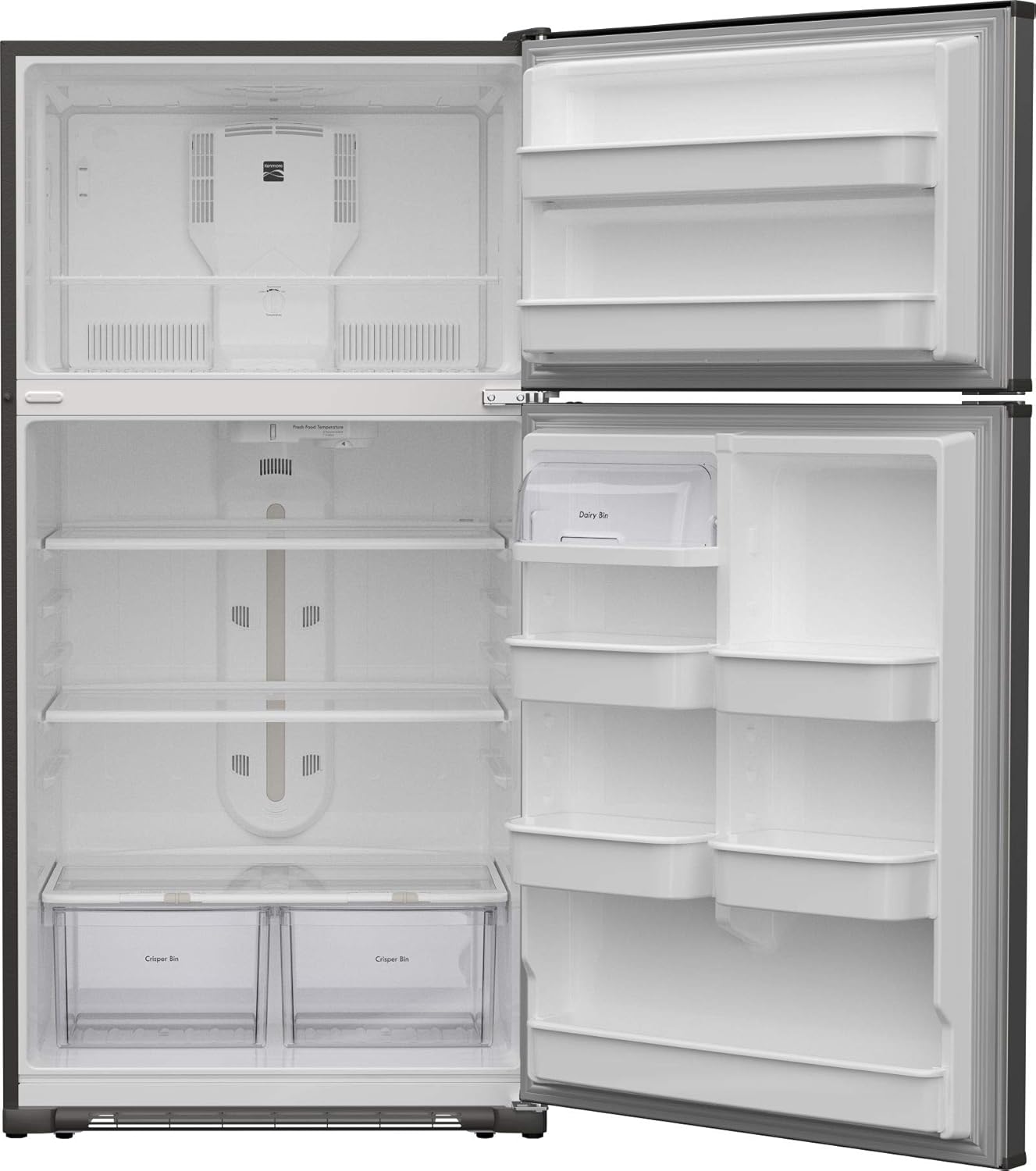 33 Top-Freezer Refrigerator with 21 Cubic Ft. Total Capacity, Stainless Steel C4808