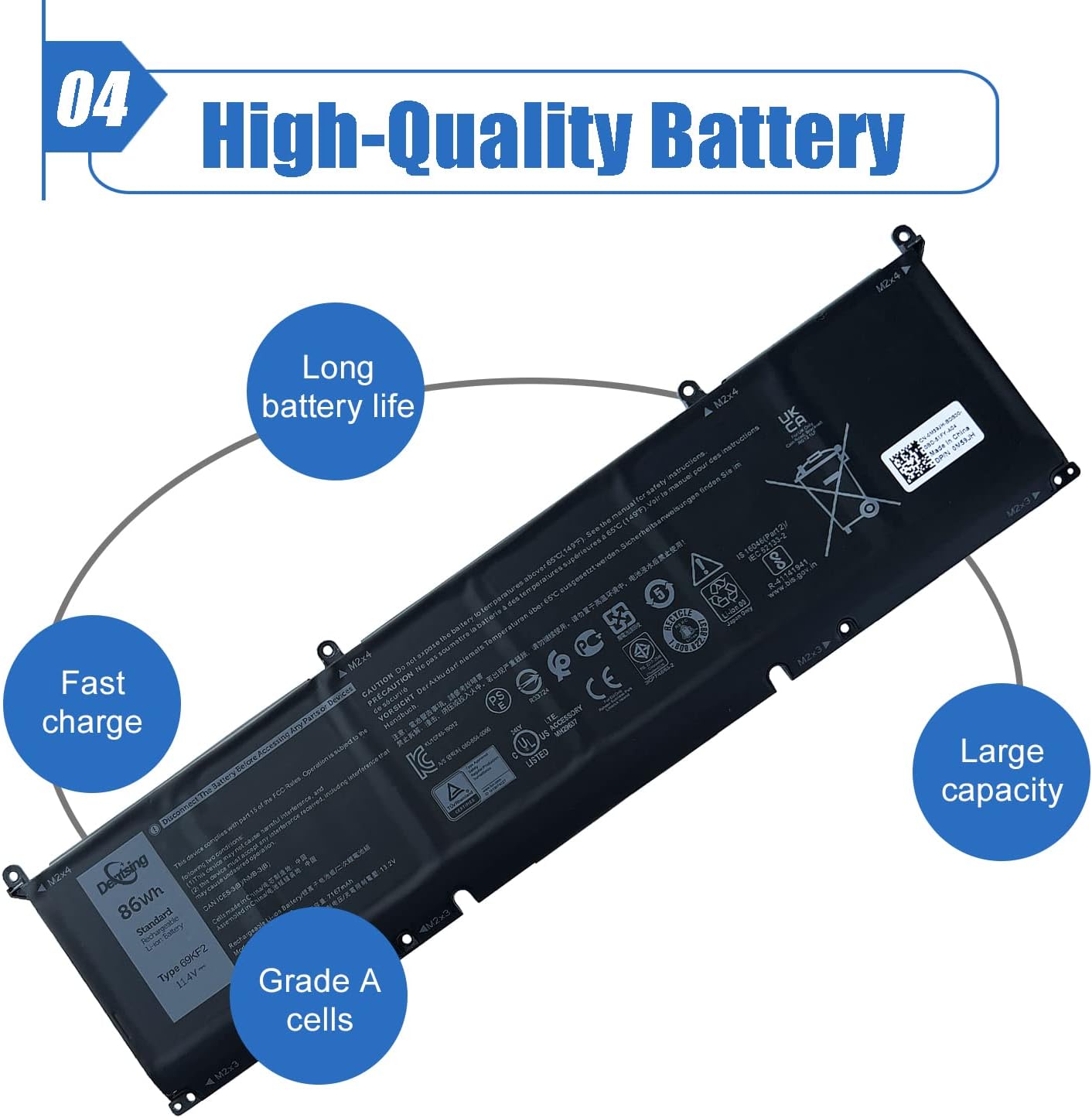 Laptop Battery for Dell Precision Inspiron Alienware XPS G15 Series A40010
