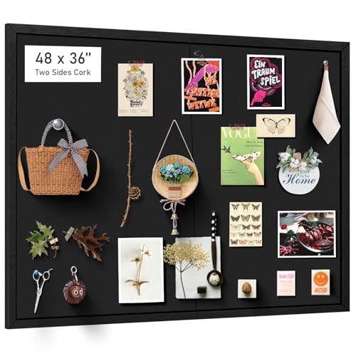 2 Pack 23"x17" White Cork Boards with Frame J170672