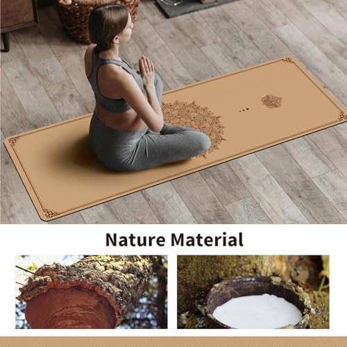 Cork Yoga Mat Non Slip Thick 72" x 24" x 5mm I21445