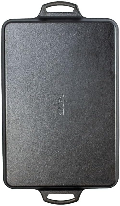 15.5"x10.5" Black Cast Iron Baking Pan D446