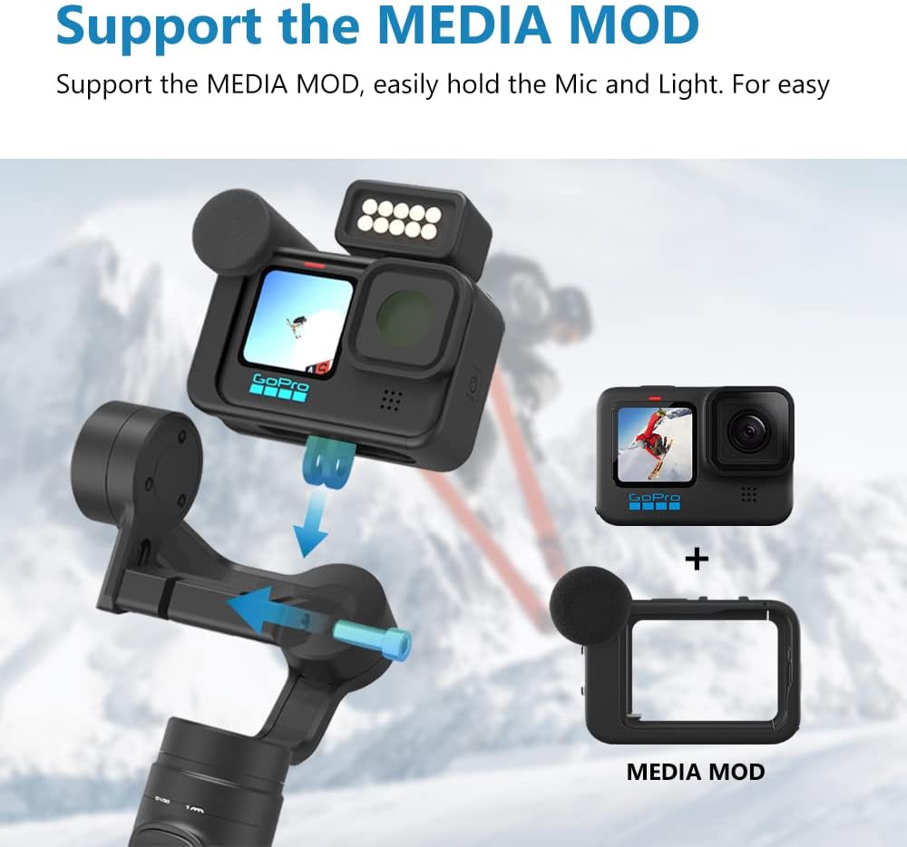 3-Axis Handheld Gimbal Stabilizer for Action Cameras A809