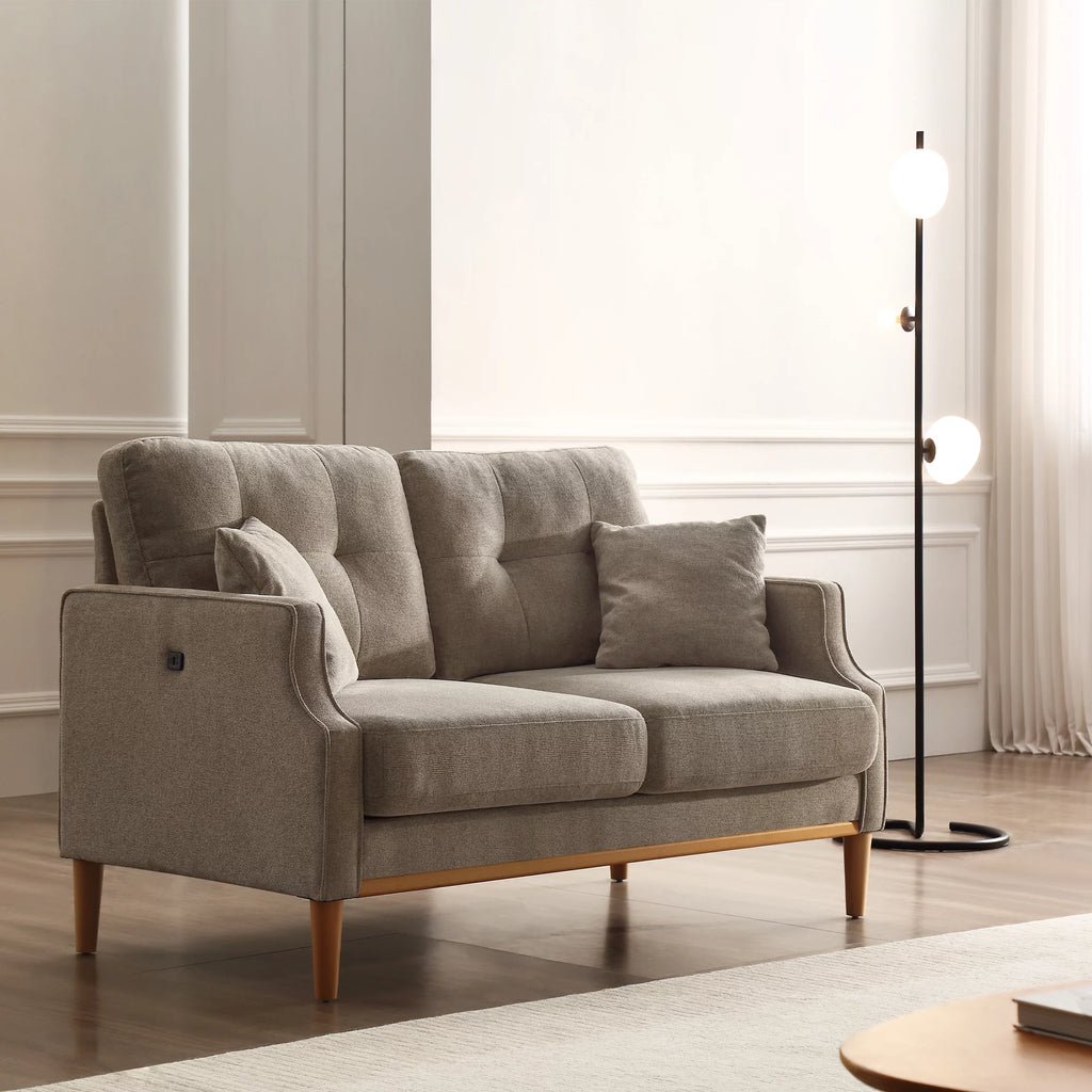 Cream 2 Seater Sofa with Waterproof Fabric I2748
