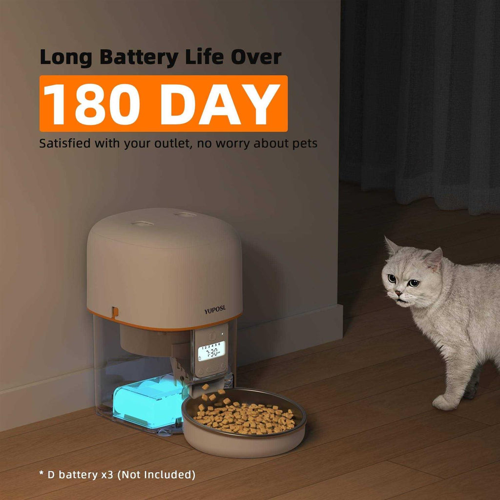 Automatic Cat Feeders 8cup/68oz Cat Food Dispenser W1409