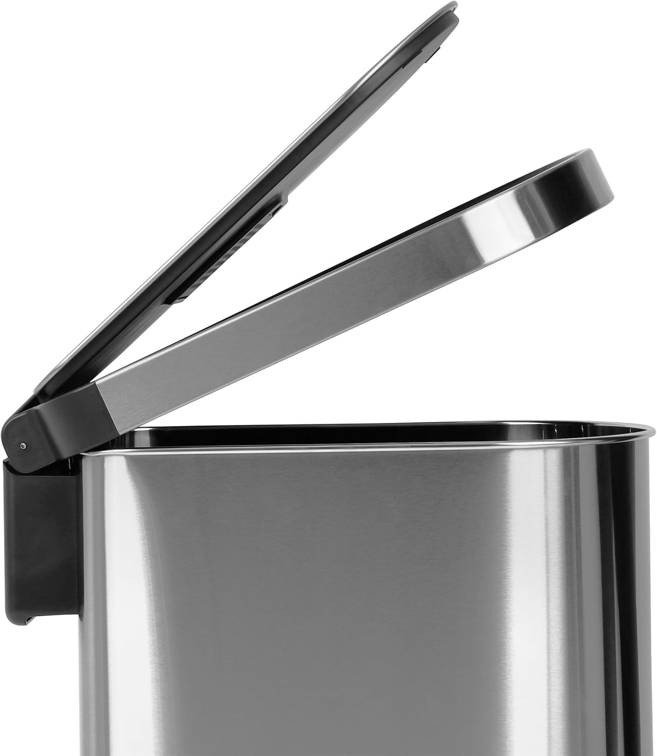 50 Liter / 13.2 Gallon Smudge Resistant Stainless Steel Trash Can with Foot Pedal J464