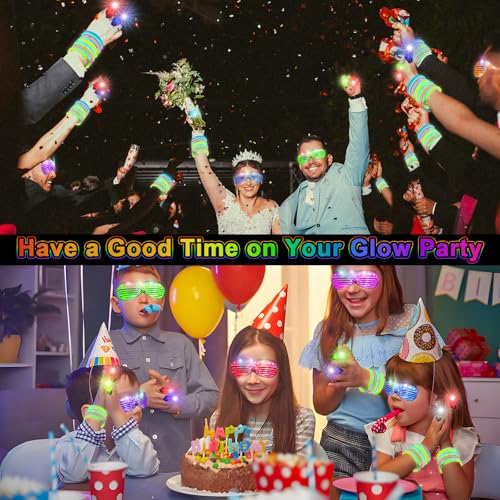 84PCS LED Glow Glasses V209299