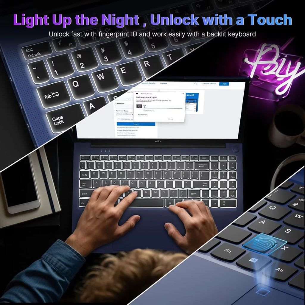 17.3 Gaming Laptop Ryzen 9 8945HS 32GB RAM 1TB SSD Radeon 780M Backlit Keyboard Fingerprint Blue C19496
