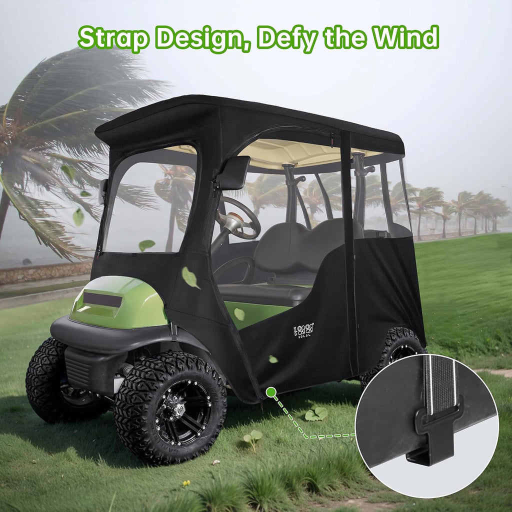 4-Sided Clear PVC Window Rain Cover for Golf Cart A746690