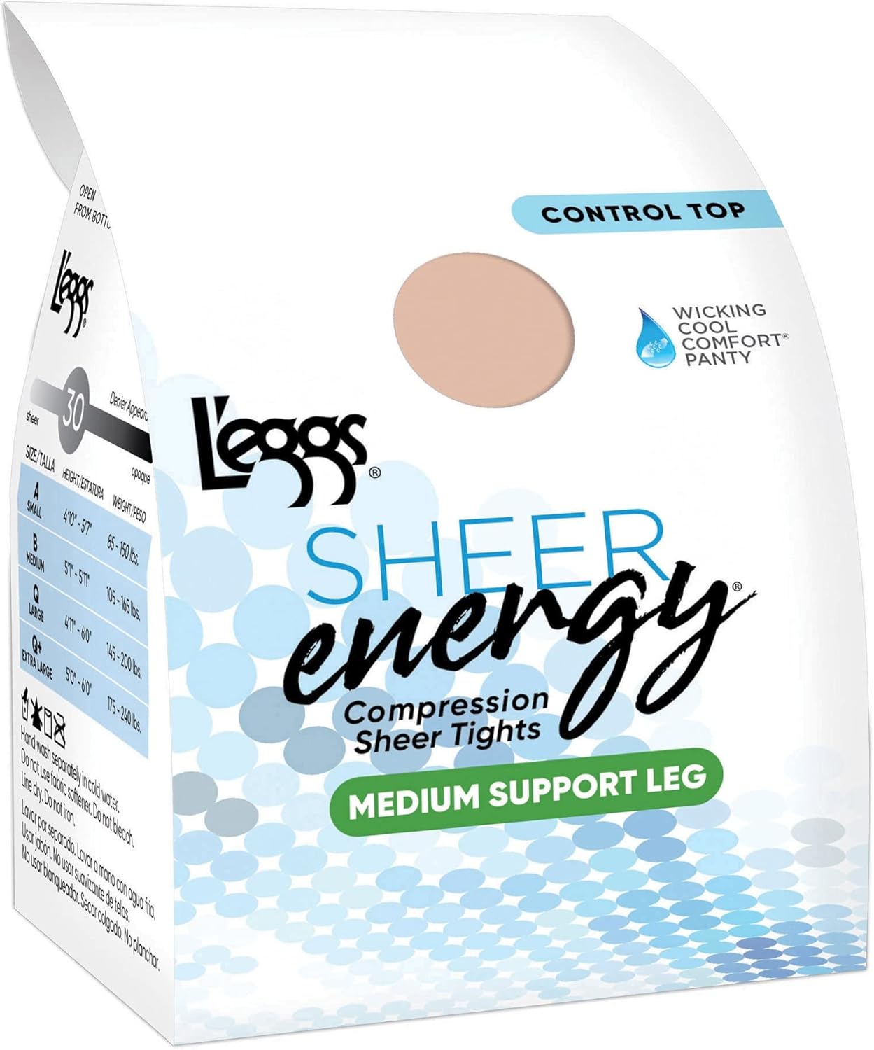 Off White Sheer Support Pantyhose D1664