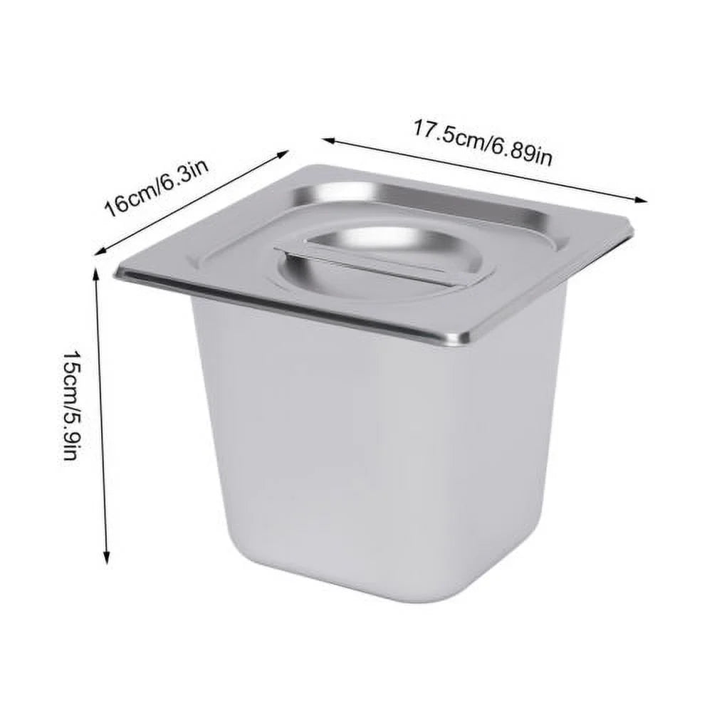 600W 110V 6 Pots Pans Commercial Stainless Steel Food Warmer J656096