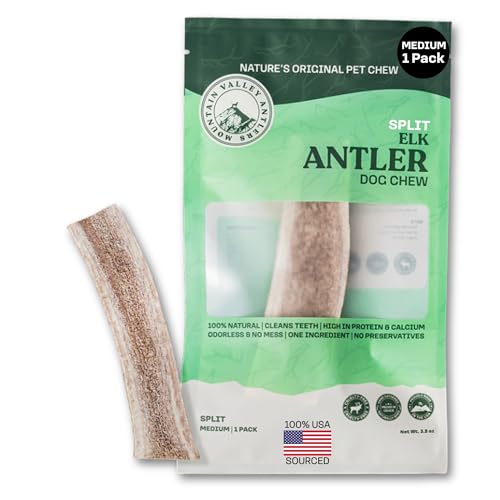 100% Natural Elk Antlers for Dogs - Whole Small (3 Pack) U900232