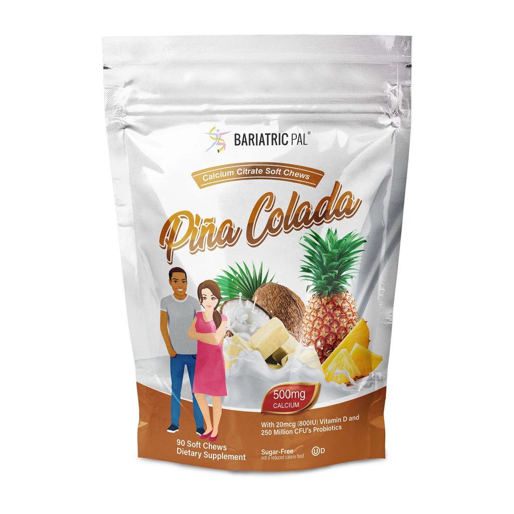 Duodenal Switch Vitamin Pack - Chewables 3-Month Supply, Mixed Berry Chewable - Iron Free, Piña Colada Calcium Citrate Soft Chews K801360