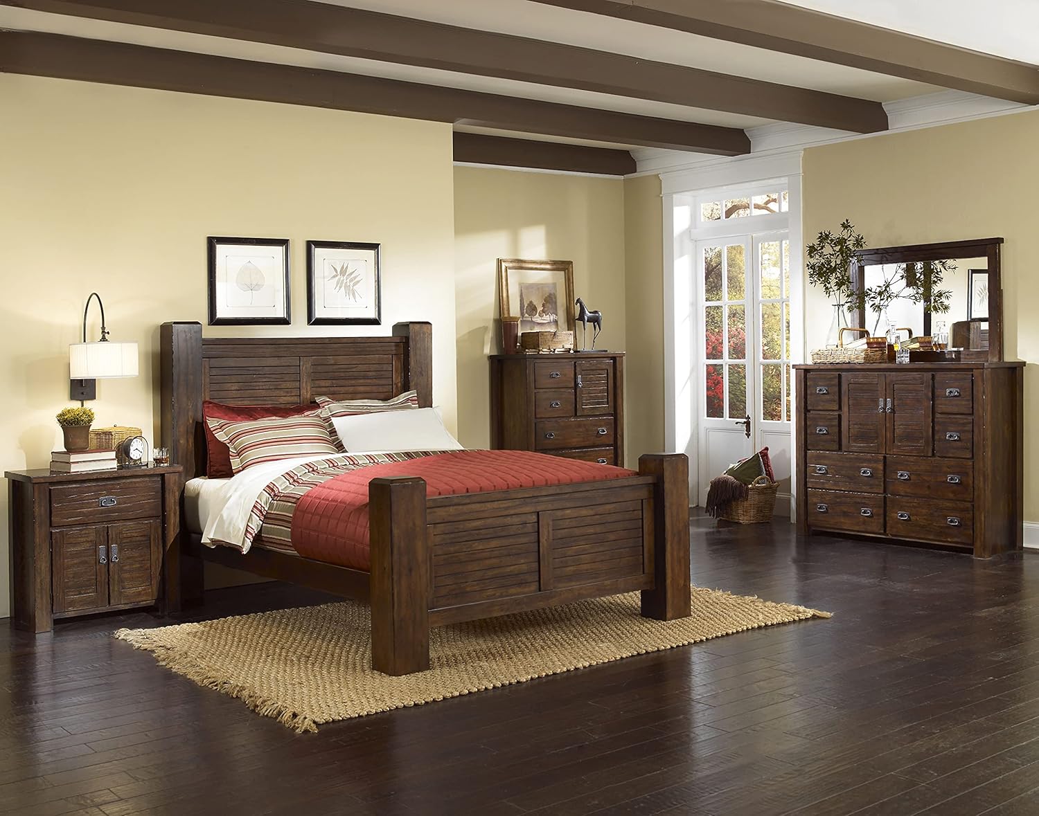 Brown Trestlewood Dresser G585