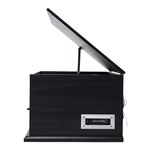 7-in-1 Turntable Music Center with 3-Speed Record Player, Graphite K904
