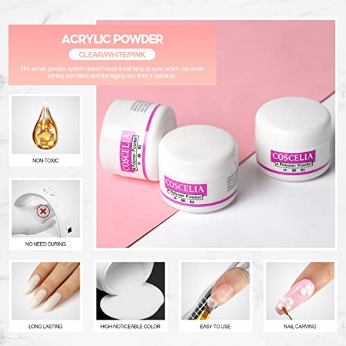 Acrylic Nail Kit with Drill and UV Light Acrylic Powder Nail Art Starter Kit A4761