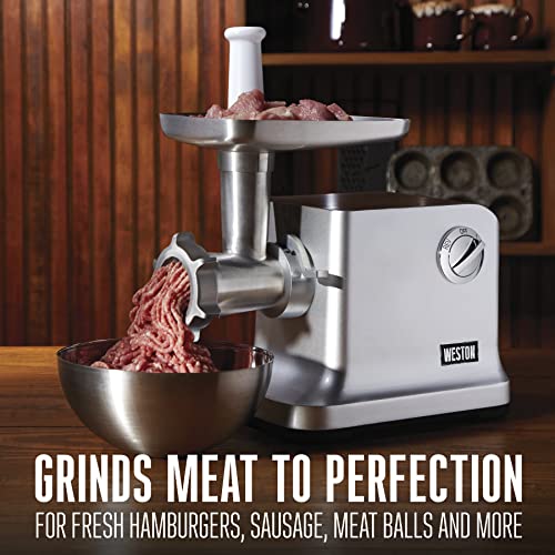 Electric Meat Grinder & Sausage Stuffer, 750 Watt, Stainless Steel Grinding Plates, Die-Cast Aluminum K405023