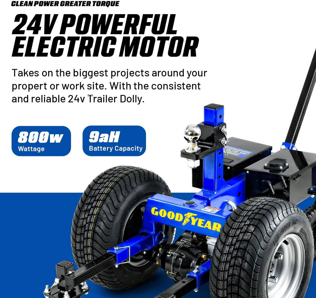 Electric Trailer Dolly 7500lbs Max Trailer Weight All-Terrain Wheels B98067